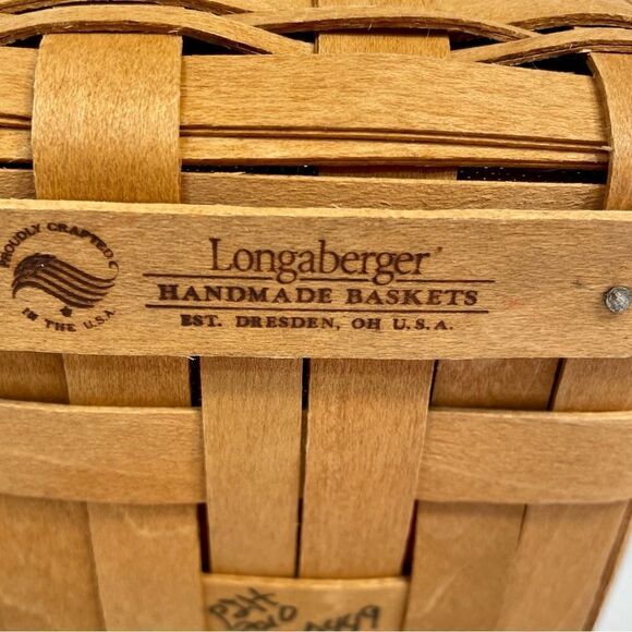 VINTAGE 4” LONGABERGER BERRY BASKET LINER AND PROTECTOR 2010 - Picture 8 of 8